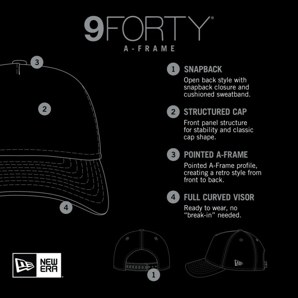 St. Louis Cardinals New Era Stacked A-Frame Trucker 9FORTY Adjustable Hat - White/Red Hats