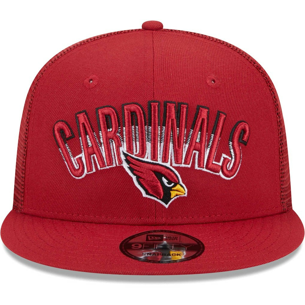 Arizona Cardinals New Era Grade Trucker 9FIFTY Snapback Hat - Cardinal Hats
