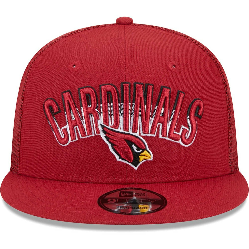 Arizona Cardinals New Era Grade Trucker 9FIFTY Snapback Hat - Cardinal Hats