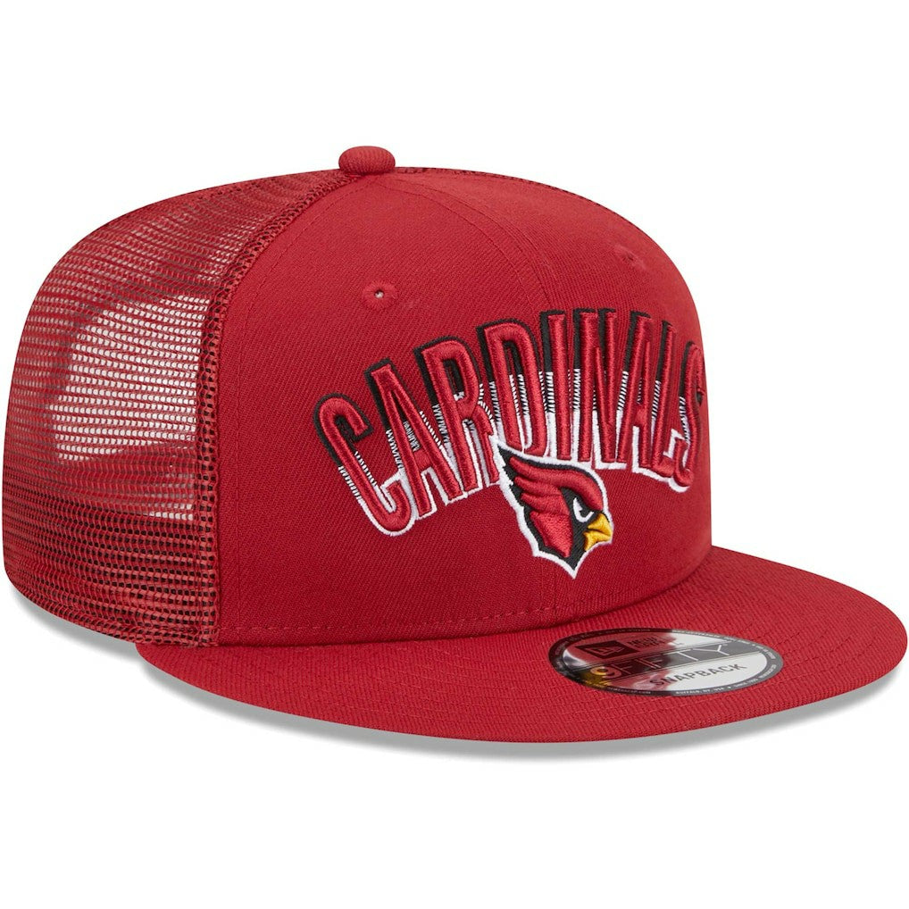Arizona Cardinals New Era Grade Trucker 9FIFTY Snapback Hat - Cardinal Hats