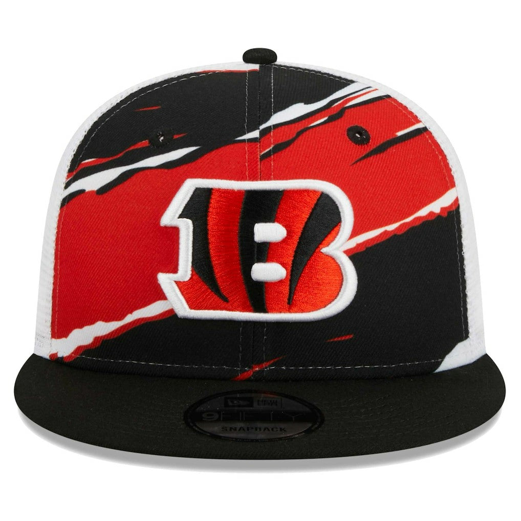 Cincinnati Bengals New Era Tear Trucker 9FIFTY Snapback Hat - Black Hats