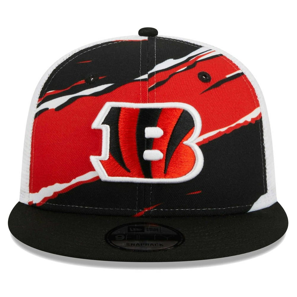 Cincinnati Bengals New Era Tear Trucker 9FIFTY Snapback Hat - Black Hats