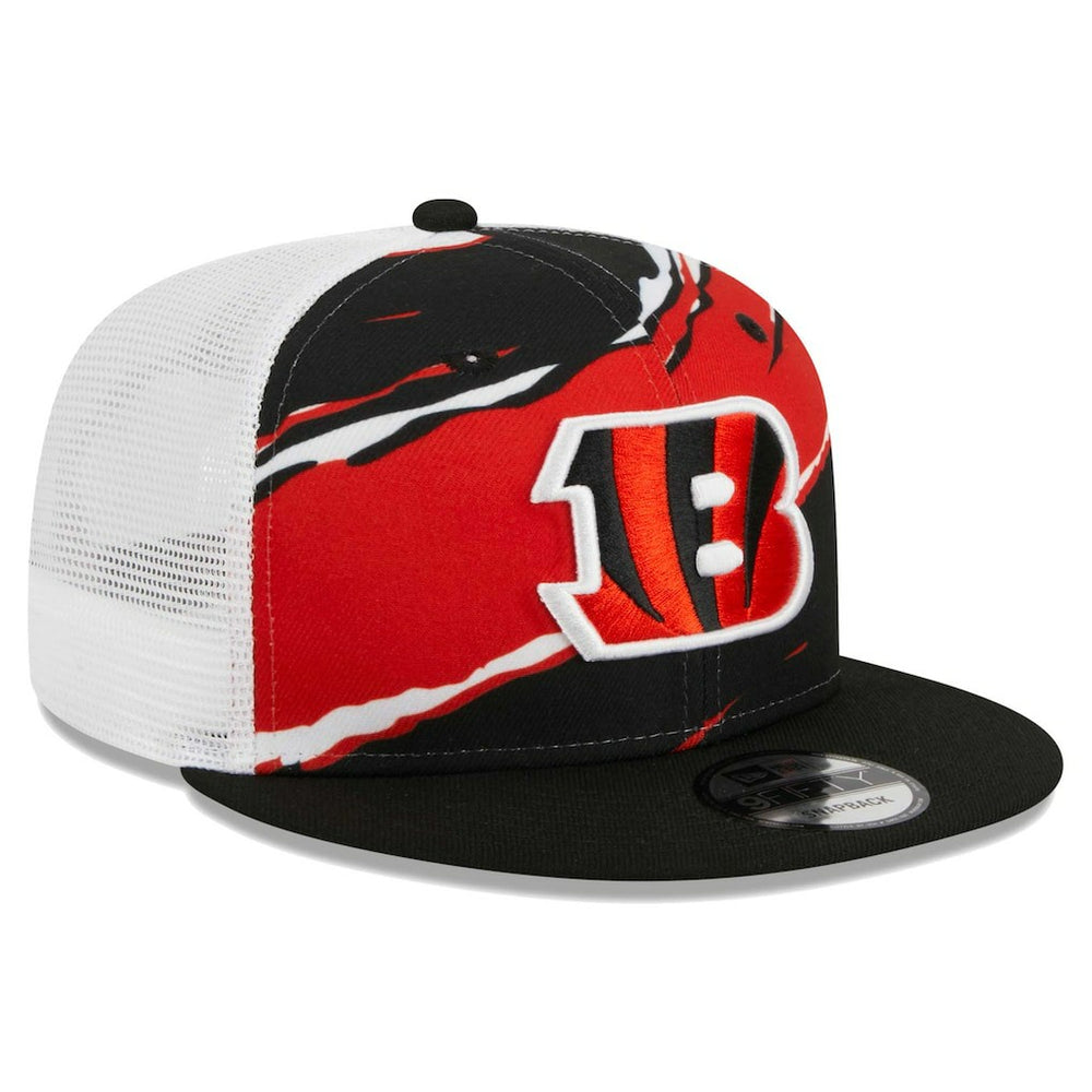 Cincinnati Bengals New Era Tear Trucker 9FIFTY Snapback Hat - Black Hats