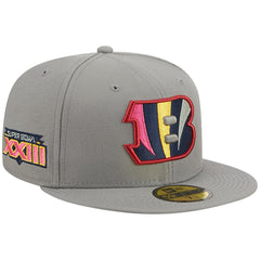 Cincinnati Bengals New Era Color Pack 59FIFTY Fitted Hat - Gray Hats