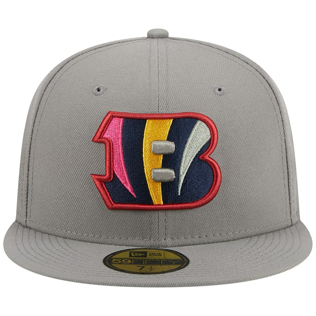 Cincinnati Bengals New Era Color Pack 59FIFTY Fitted Hat - Gray Hats