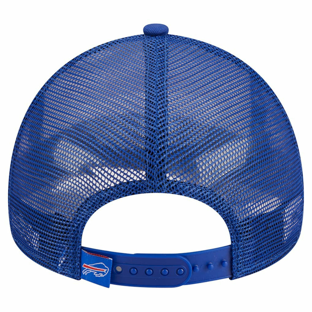 Buffalo Bills New Era Stacked A-Frame Trucker 9FORTY Adjustable Hat - White/Royal Hats
