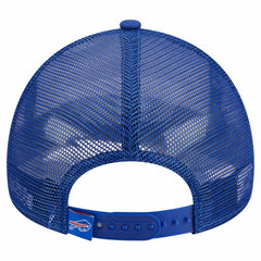 Buffalo Bills New Era Stacked A-Frame Trucker 9FORTY Adjustable Hat - White/Royal Hats