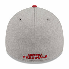 Arizona Cardinals New Era Striped 39THIRTY Flex Hat - Heather Gray/Cardinal Hats