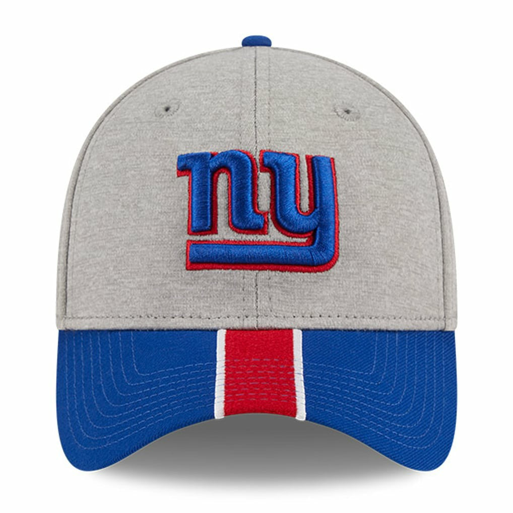 New York Giants New Era Striped 39THIRTY Flex Hat - Heather Gray/Royal Hats
