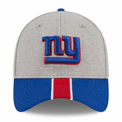 New York Giants New Era Striped 39THIRTY Flex Hat - Heather Gray/Royal Hats