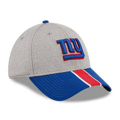 New York Giants New Era Striped 39THIRTY Flex Hat - Heather Gray/Royal Hats