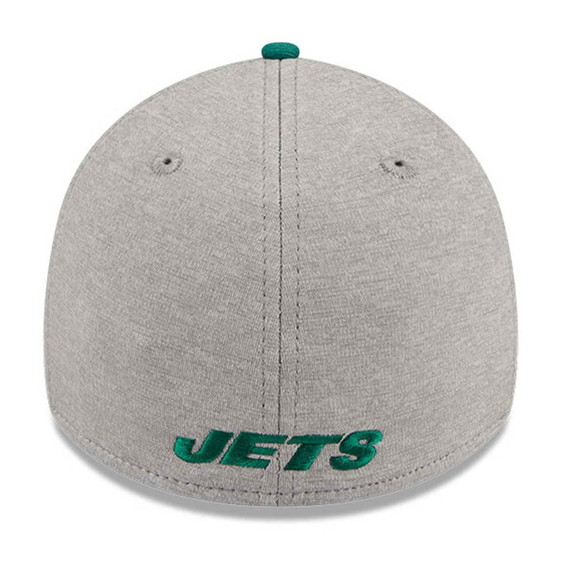 New York Jets New Era Striped 39THIRTY Flex Hat - Heather Gray/Green Hats