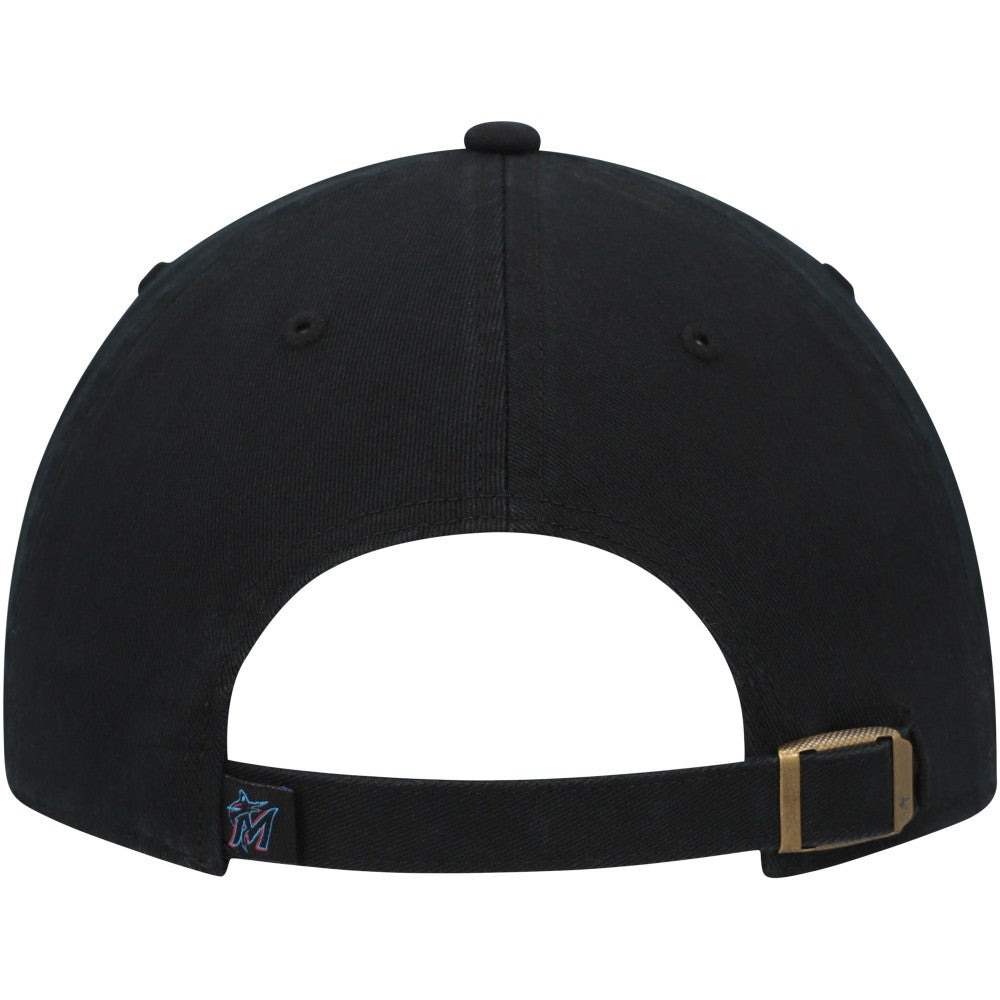 Miami Marlins '47 Team Pride Clean Up Adjustable Hat - Black Hats