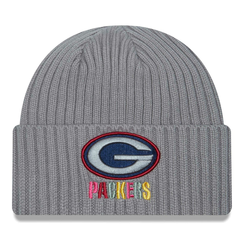 Green Bay Packers New Era Color Pack Multi Cuffed Knit Hat - Gray Hats