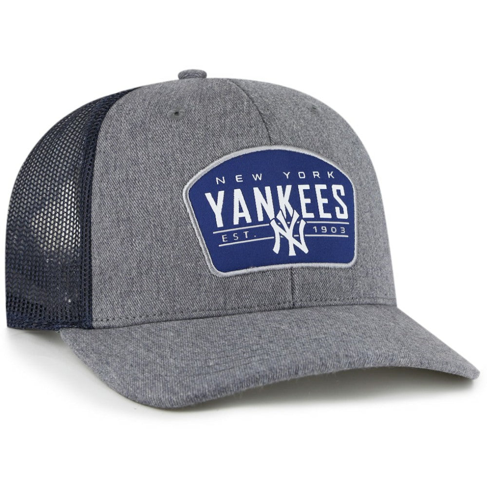New York Yankees '47 Slate Trucker Snapback Hat - Charcoal/Navy Hats