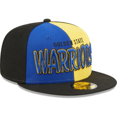 Golden State Warriors Pop Front 59FIFTY Fitted Hat Black/Royal - New Era