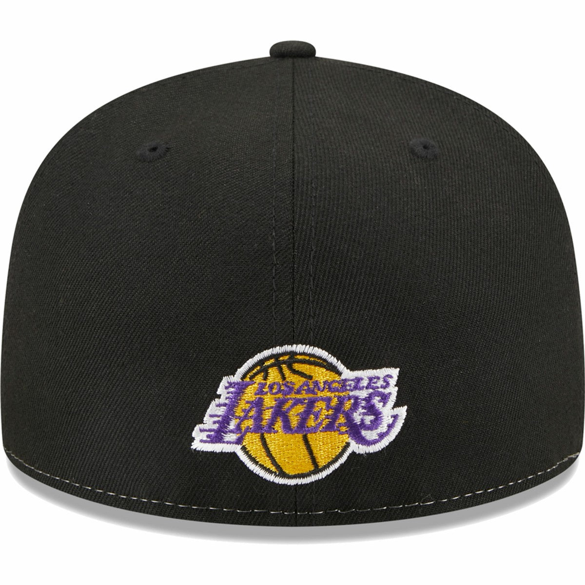 Los Angeles Lakers Pop Front 59FIFTY Fitted Hat Black/Gold - New Era