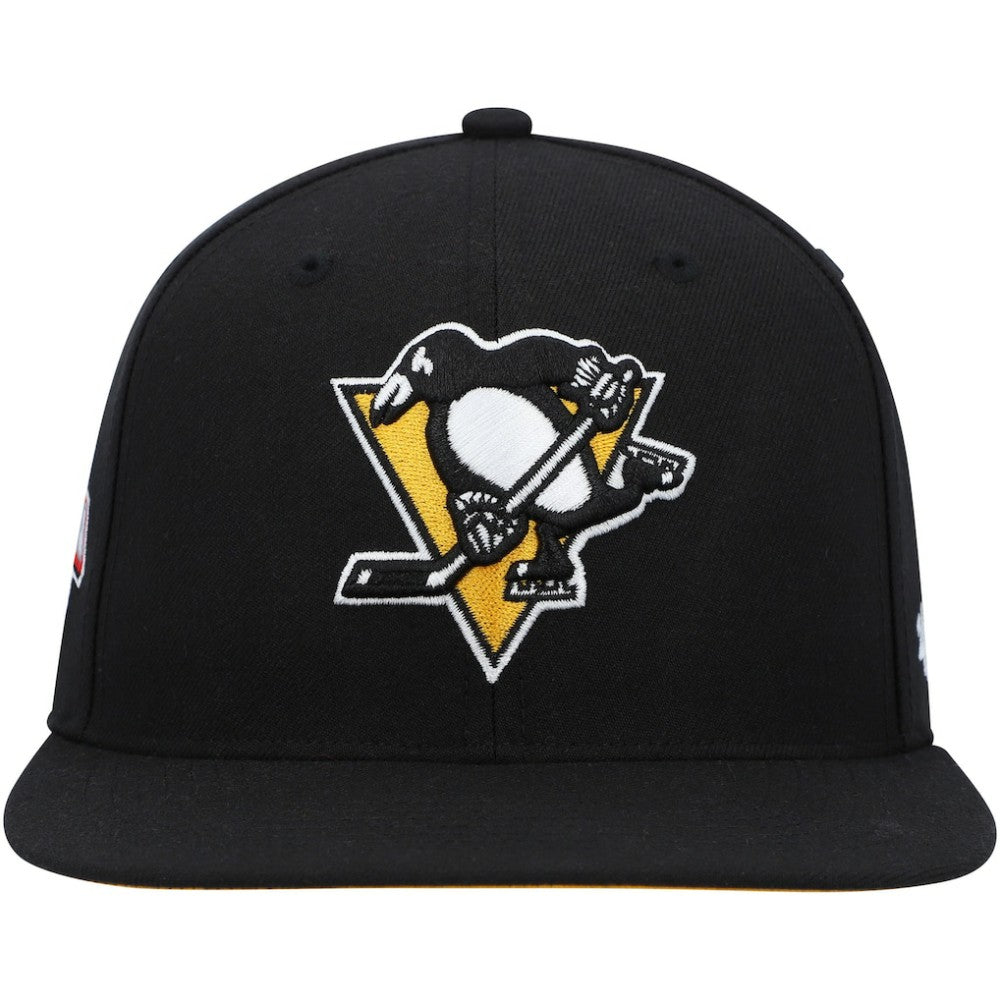 Pittsburgh Penguins '47 Sure Shot Captain Snapback Hat - Black | US 200021854