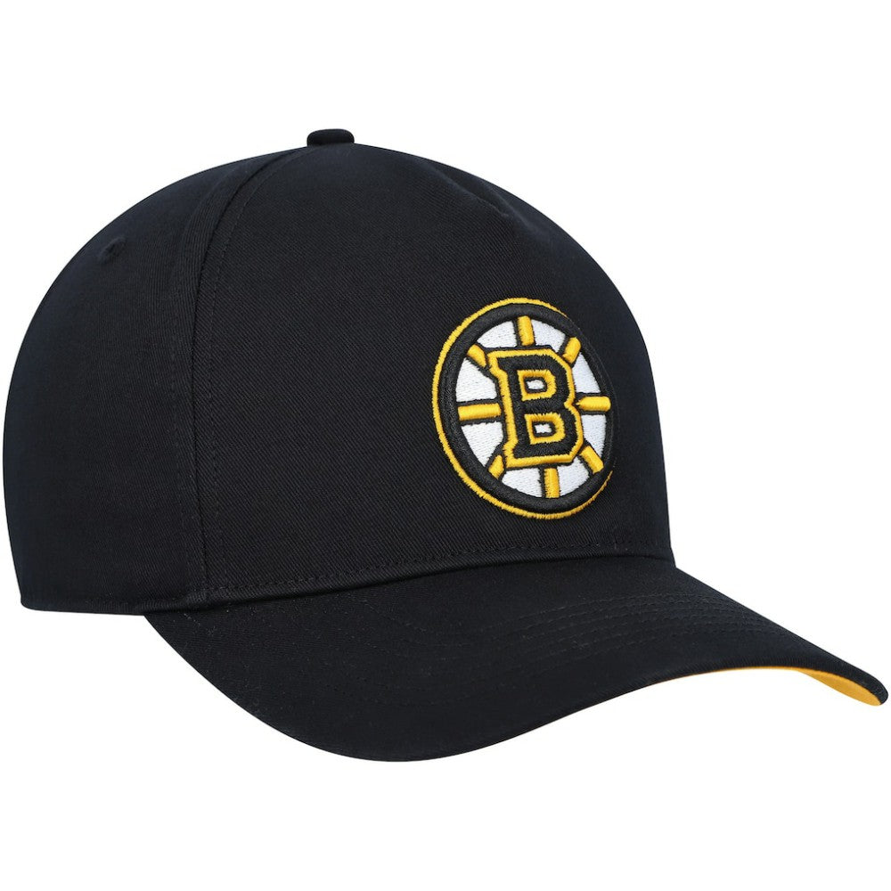 Boston Bruins '47 Primary Hitch Snapback Hat - Black | US 200021861