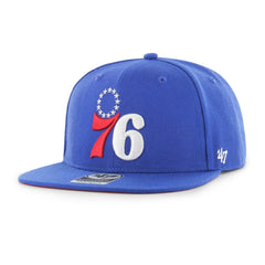 Philadelphia 76ers '47 Sure Shot Captain Snapback Hat Royal - 47 brand