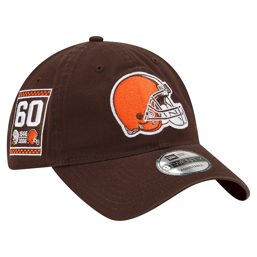 Cleveland Browns New Era Distinct 9TWENTY Adjustable Hat - Brown Hats