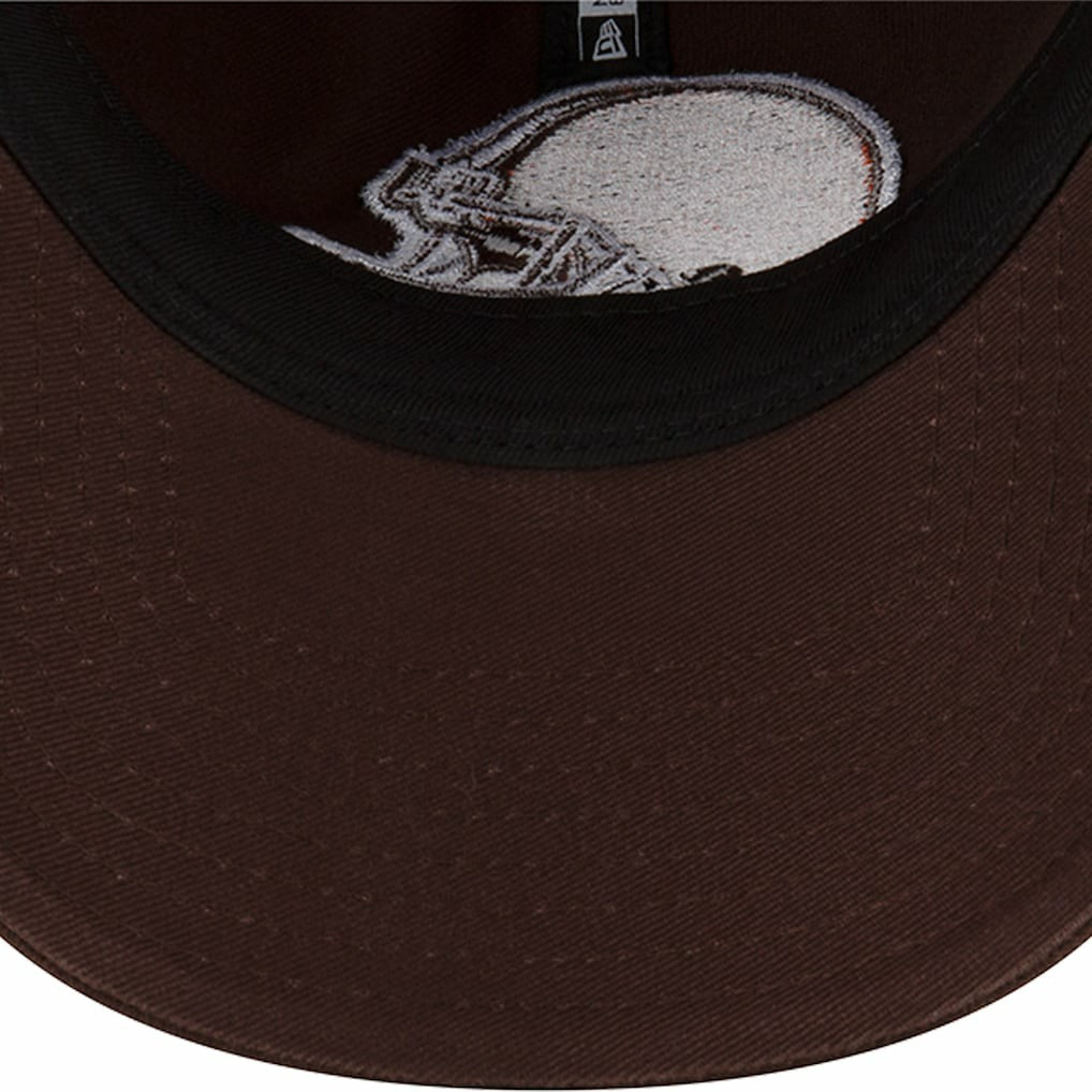 Cleveland Browns New Era Distinct 9TWENTY Adjustable Hat - Brown Hats