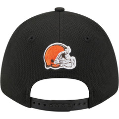 Cleveland Browns New Era Top Visor 9FORTY Adjustable Hat - Black Hats