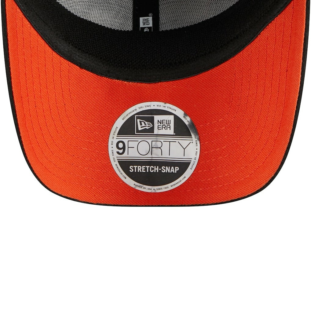 Cleveland Browns New Era Top Visor 9FORTY Adjustable Hat - Black Hats