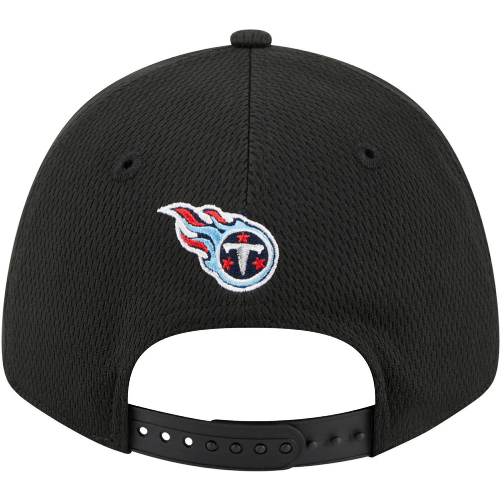 Tennessee Titans New Era Top Visor 9FORTY Adjustable Hat - Black Hats