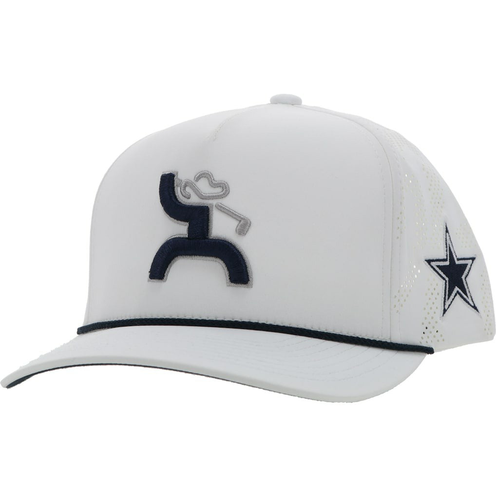 Dallas Cowboys HOOey Golf Trucker Adjustable Hat - White Hats