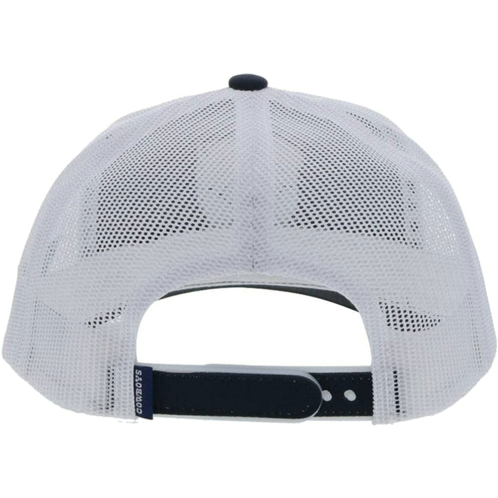Dallas Cowboys HOOey Rope Flag Trucker Adjustable Hat - Navy/White Hats