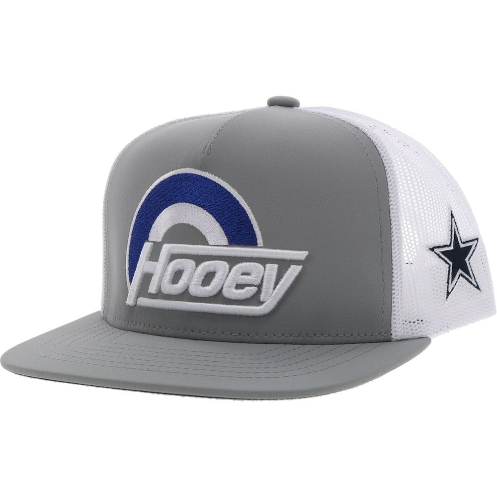 Dallas Cowboys HOOey Youth Logo Trucker Snapback Hat - Silver/White Hats