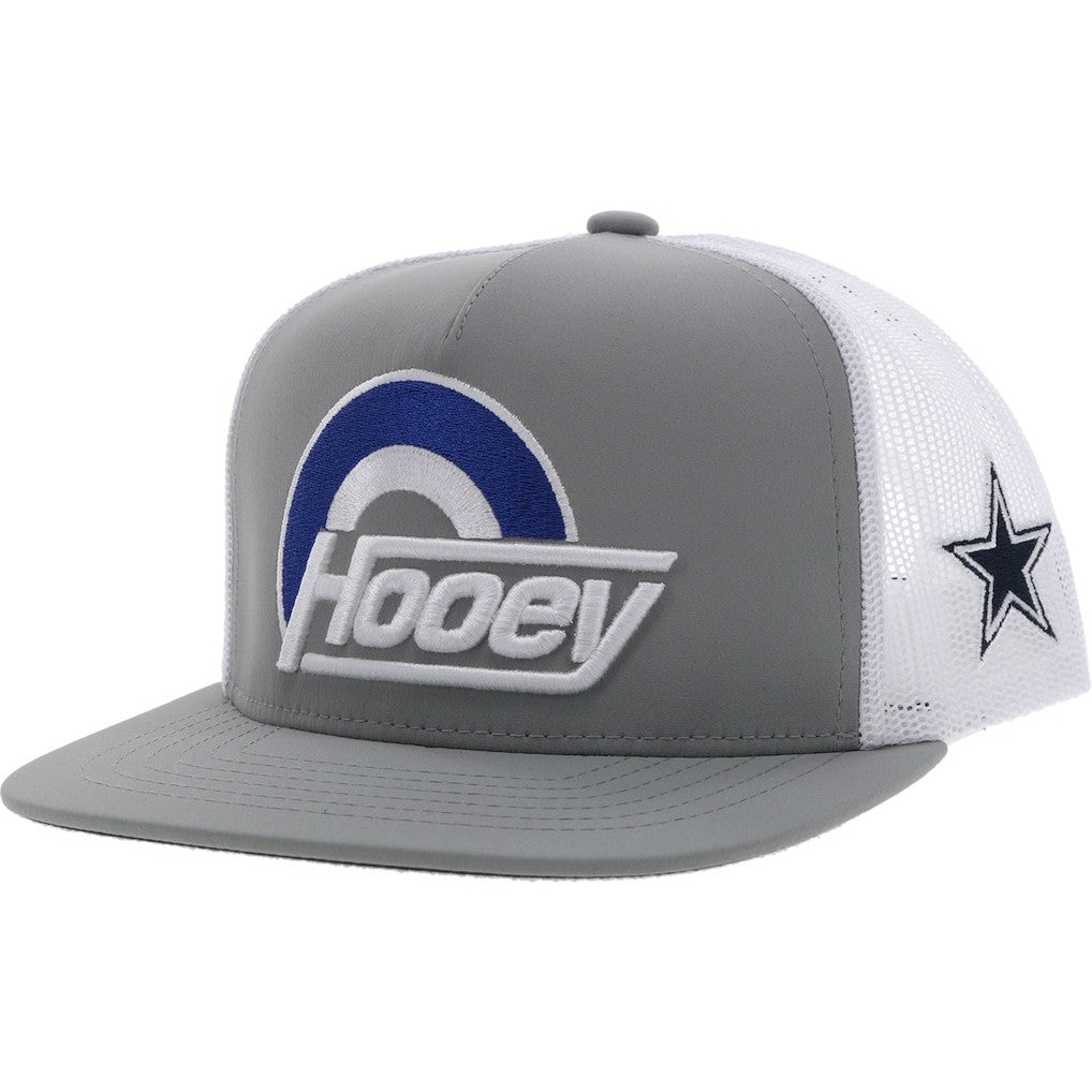 Dallas Cowboys HOOey Youth Logo Trucker Snapback Hat - Silver/White Hats