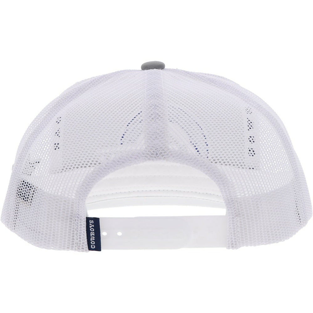 Dallas Cowboys HOOey Youth Logo Trucker Snapback Hat - Silver/White Hats