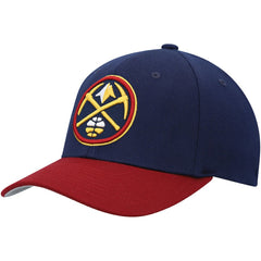 Denver Nuggets MVP Team Two-Tone 2.0 Stretch-Snapback Hat Navy/Red - Mitchell & Ness