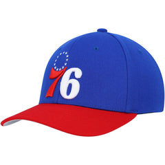 Philadelphia 76ers MVP Team Two-Tone 2.0 Stretch-Snapback Hat Royal/Red - Mitchell & Ness outlet