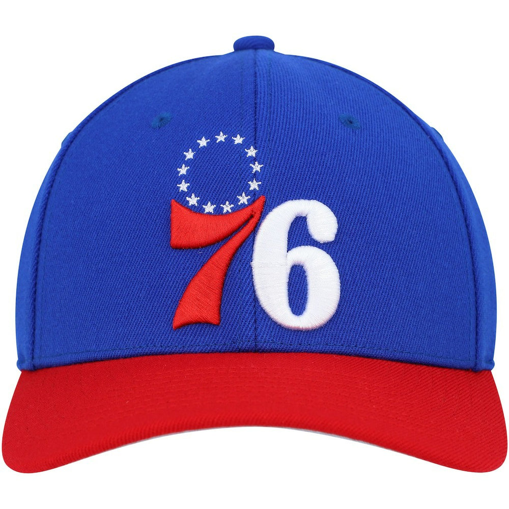 Philadelphia 76ers MVP Team Two-Tone 2.0 Stretch-Snapback Hat Royal/Red - Mitchell & Ness outlet