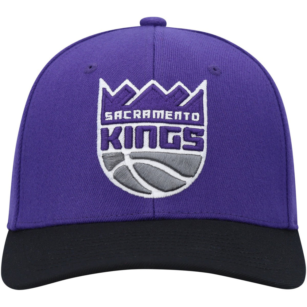 Sacramento Kings MVP Team Two-Tone 2.0 Stretch-Snapback Hat Purple/Black - Mitchell & Ness