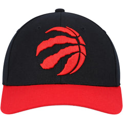 Toronto Raptors MVP Team Two-Tone 2.0 Stretch-Snapback Hat Black/Red - Mitchell & Ness