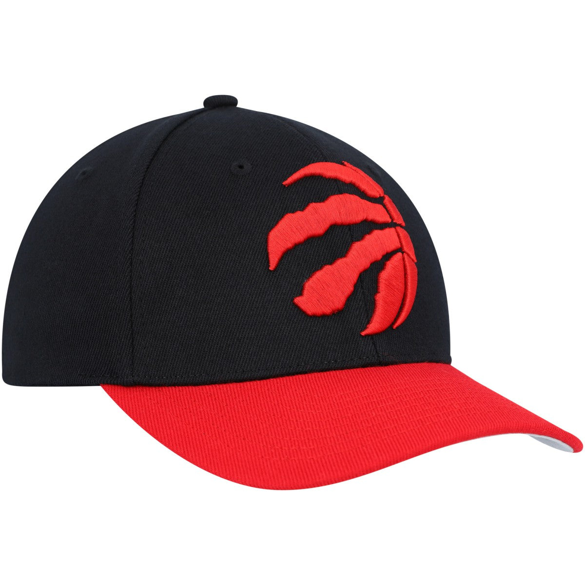 Toronto Raptors MVP Team Two-Tone 2.0 Stretch-Snapback Hat Black/Red - Mitchell & Ness