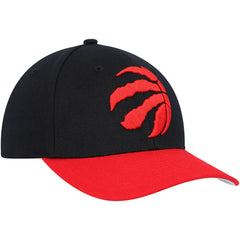 Toronto Raptors MVP Team Two-Tone 2.0 Stretch-Snapback Hat Black/Red - Mitchell & Ness