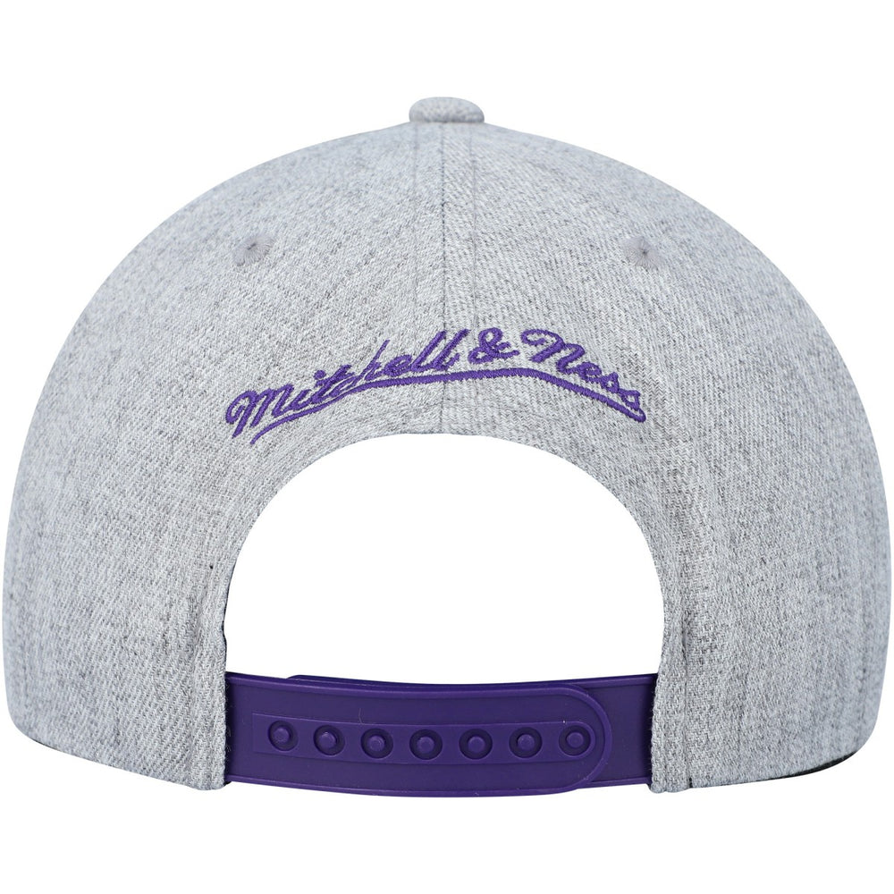Toronto Raptors Hardwood Classics 2.0 Snapback Hat Heather Gray - Mitchell & Ness