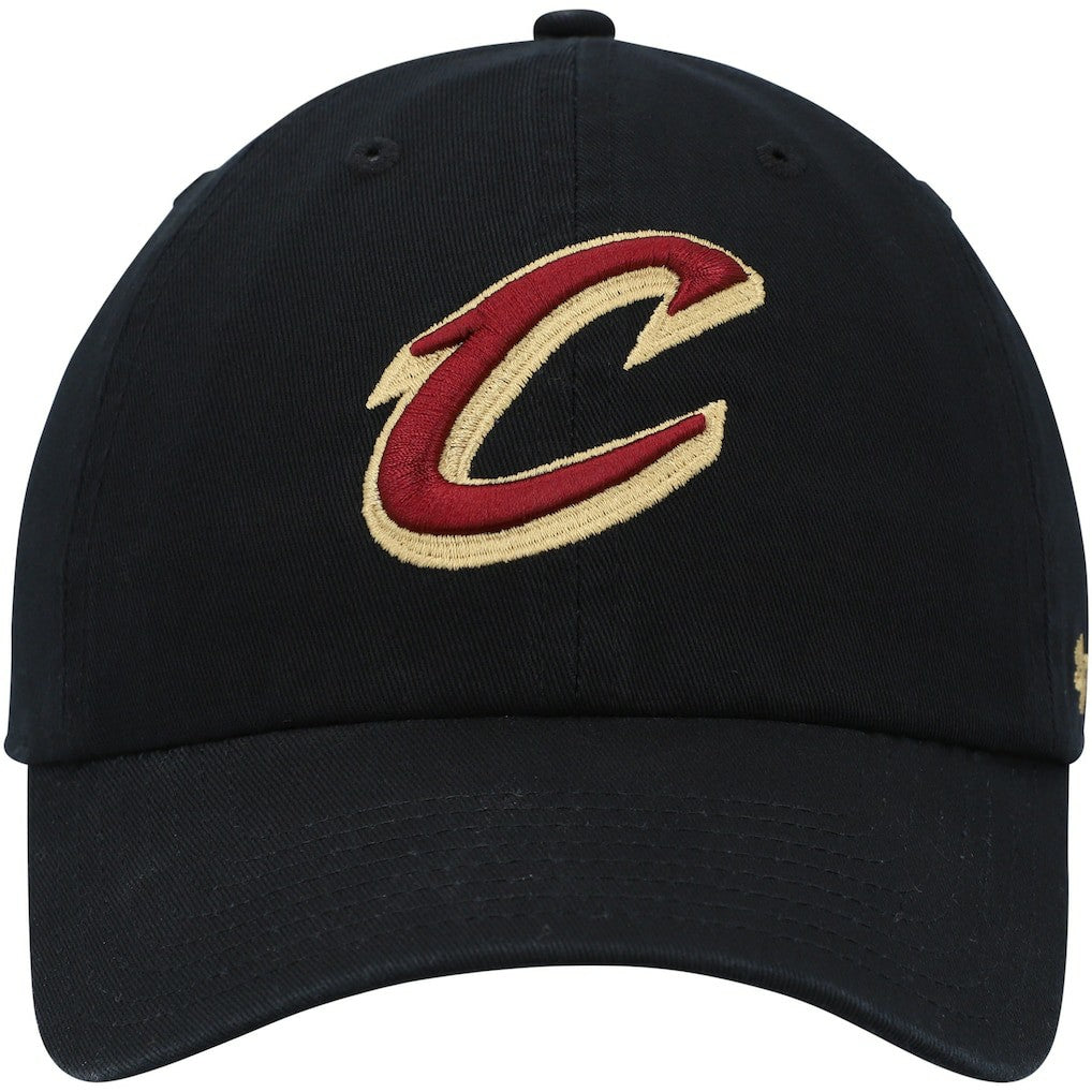 Cleveland Cavaliers '47 Core Logo Clean Up Adjustable Hat Black - 47 brand