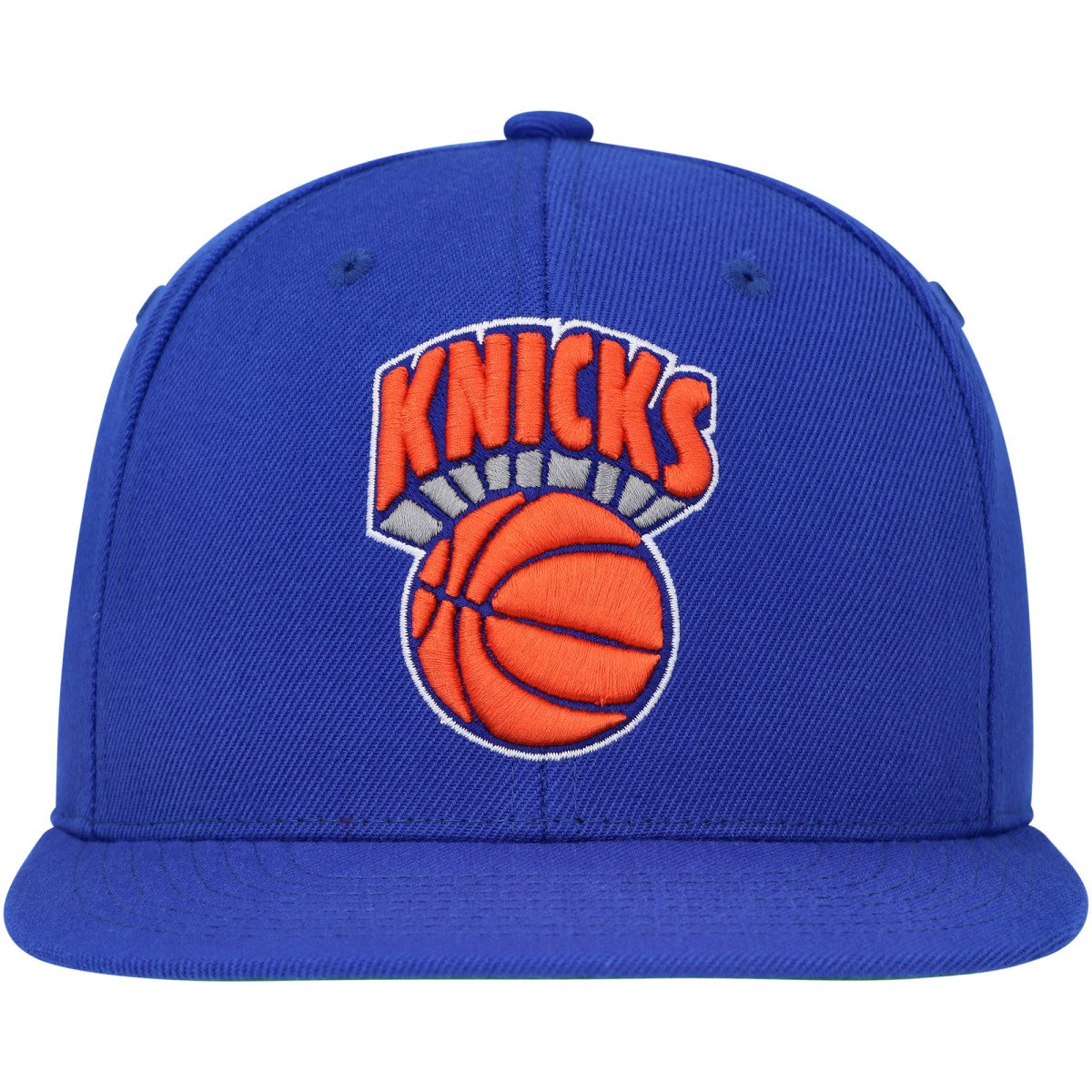 New York Knicks Hardwood Classics MVP Team Ground 2.0 Fitted Hat Blue - Mitchell & Ness