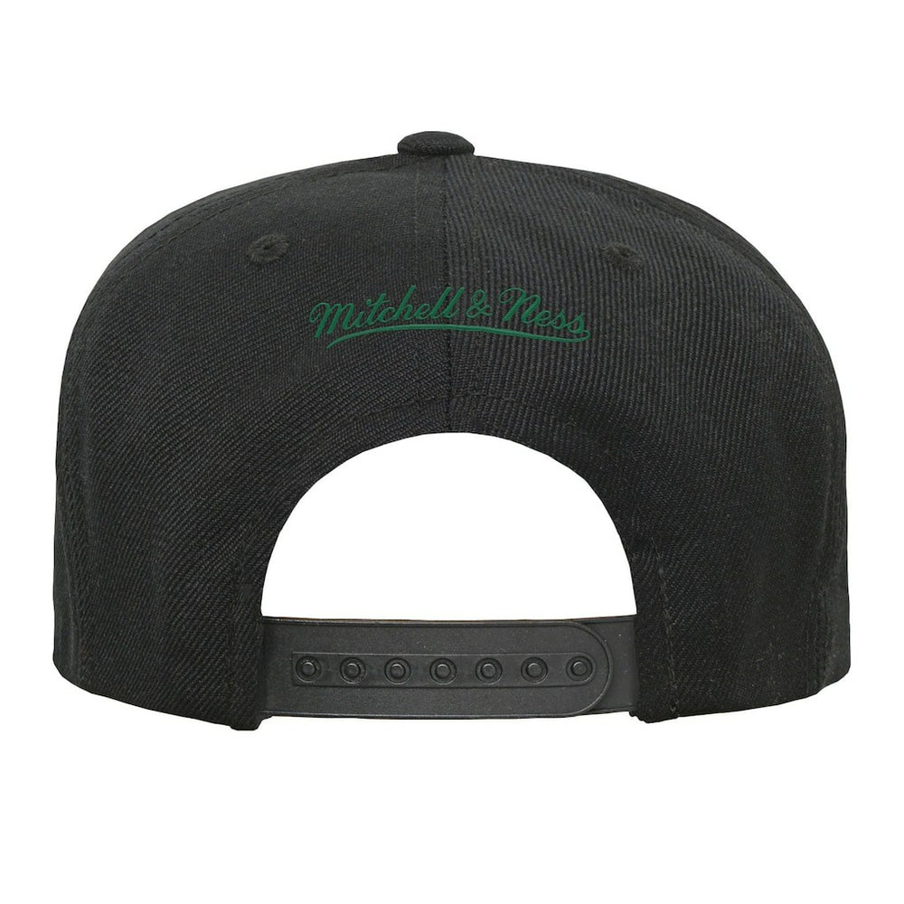Dallas Mavericks Youth Team Script Snapback Hat Black - Mitchell & Ness