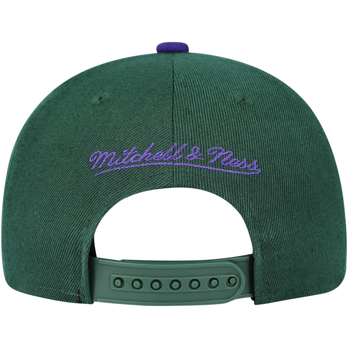 Milwaukee Bucks Youth Two-Tone Snapback Hat Hunter Green/Purple - Mitchell & Ness