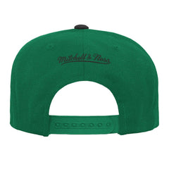 Boston Celtics Youth Two-Tone Snapback Hat Kelly Green/Black - Mitchell & Ness