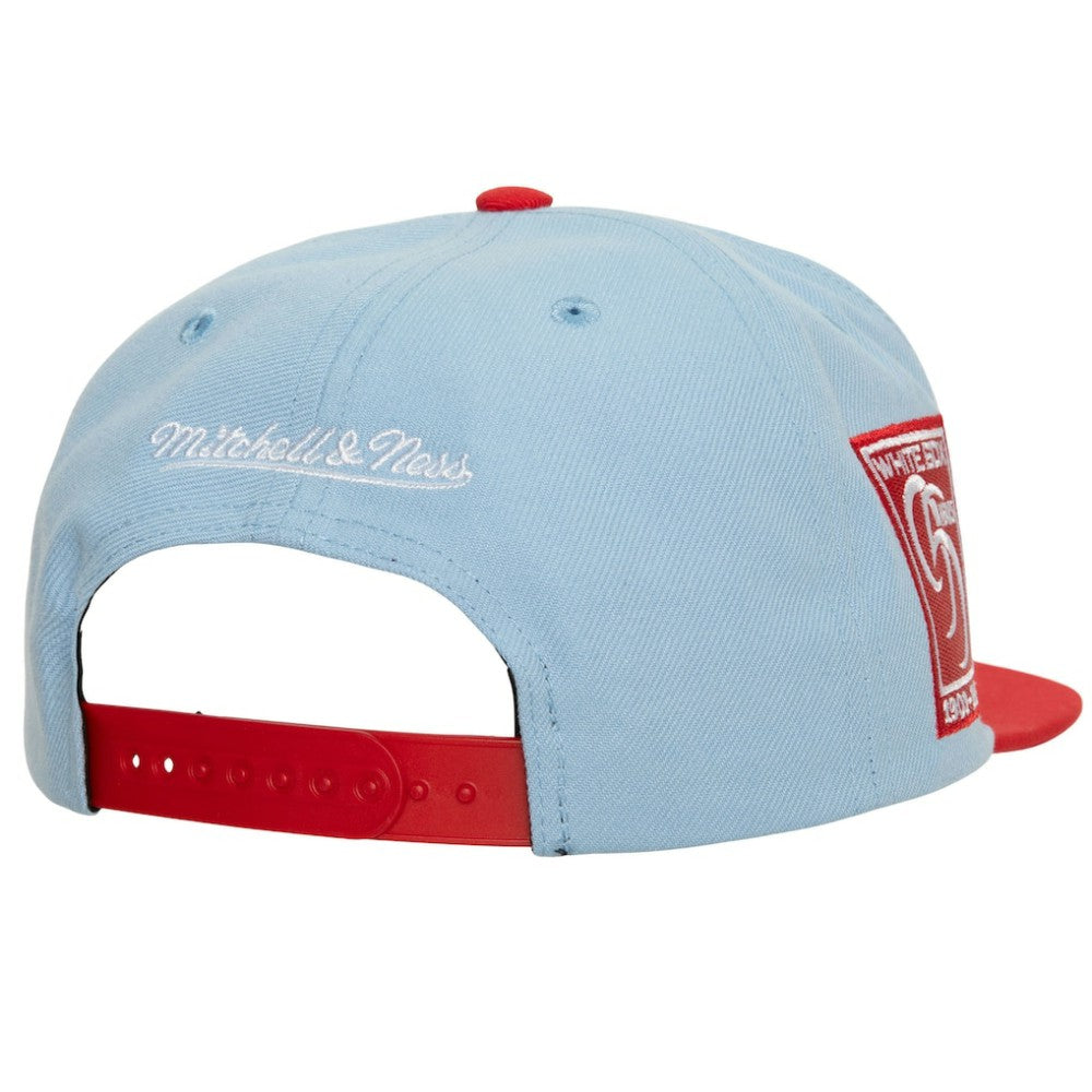 Chicago White Sox Mitchell & Ness Hometown Snapback Hat - Light Blue/Red Hats