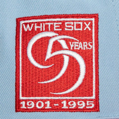 Chicago White Sox Mitchell & Ness Hometown Snapback Hat - Light Blue/Red Hats