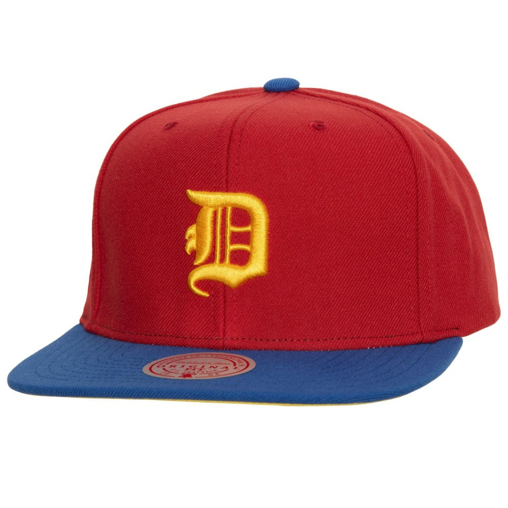 Detroit Tigers Mitchell & Ness Hometown Snapback Hat - Red/Royal Hats